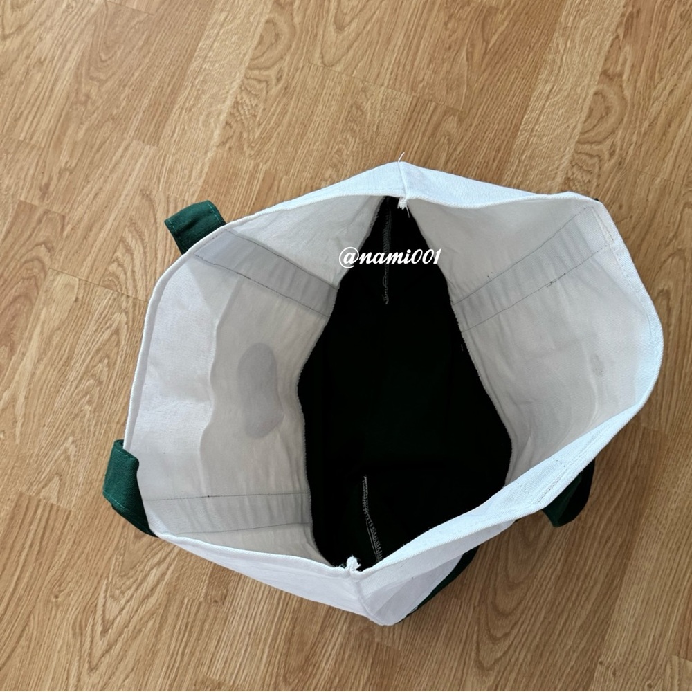 Large Viral Limited Edition Trader Joe’s Canvas Tote - Forest Green - Picture 3 of 3